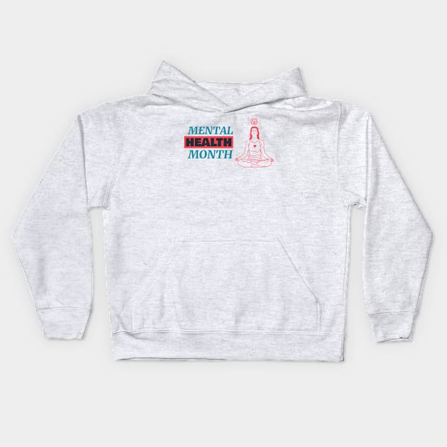 Mental Health Month - Inspirational 2021 Kids Hoodie by Rachel Garcia Designs